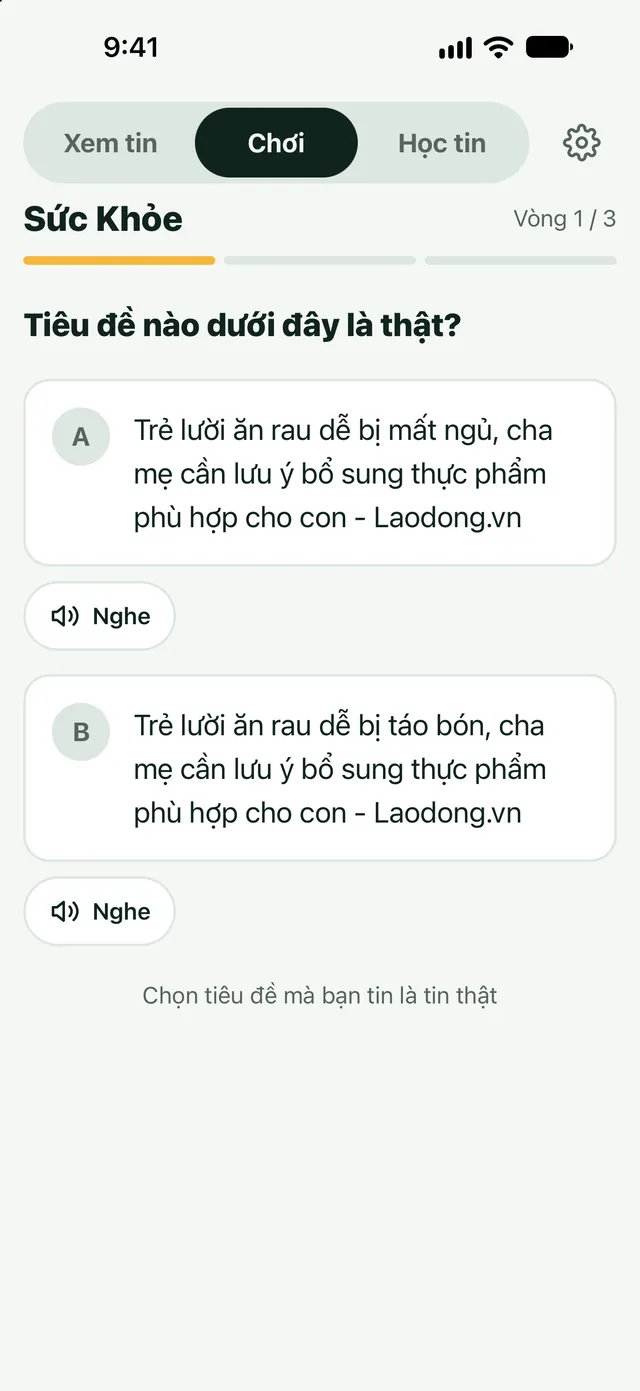 Chơi tin: Tin thật hay tin giả?